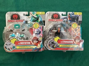 Mecard Lot MOTHTON & STRONGHORN Deluxe Transforms With Card Mattel Transformers - Picture 1 of 4