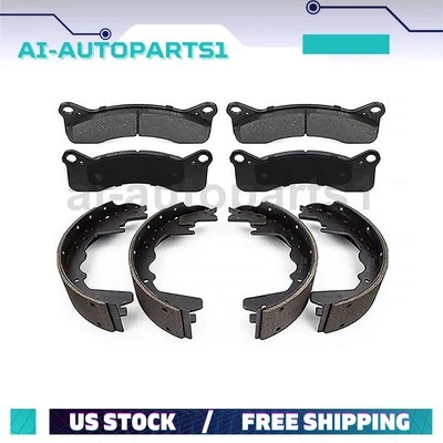 Pastillas de freno delanteras y zapatas de freno de tambor traseras Ford F-250 1973 1974 1975 Foto 1 de 4