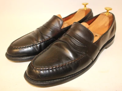 Men's Allen Edmonds Randolph Black Full Strap Penny Loafers Size 11 A 4899 - Image 1 of 4
