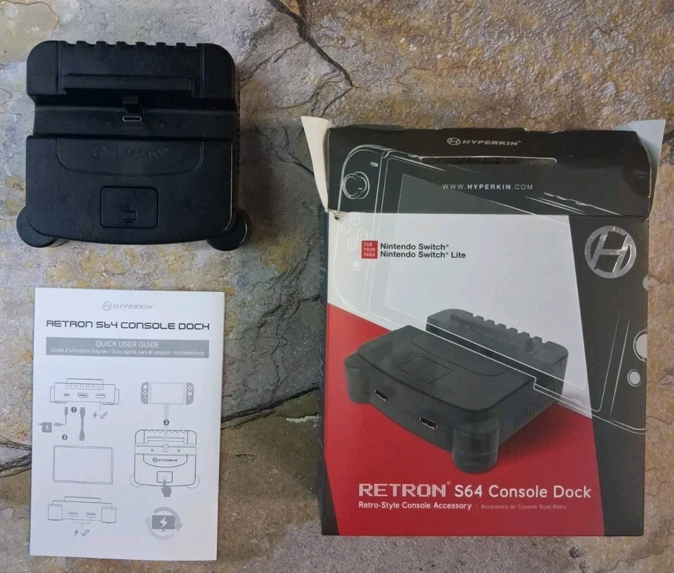 Hyperkin RetroN S64 Dock (Smoke Gray) - Nintendo Switch / Switch Lite *SEE DESC* - Image 1 of 4