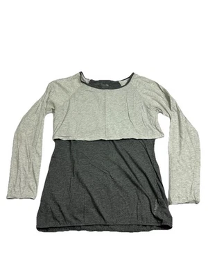 Calvin Klein Performance Tunic Top Womens M Gray Long Sleeve Pima Cotton - Image 1 of 4