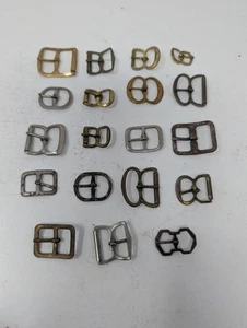 Antik Vintage Konvolut 19 Gürtelschnallen, Verschlüsse, Verschlüsse, Clips, Haken usw. - Bild 1 von 2