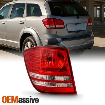 Luz trasera exterior izquierda cromada tipo halógeno para Dodge Journey 2009-2020 conductor Foto 1 de 4