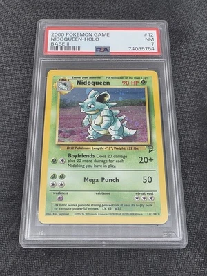 Pokemon Nidoqueen Base 2 PSA 7 Holo WOTC #12 - Image 1 of 2