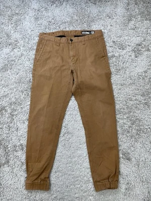 Pantalones Empyre para hombres 32 Khaki Jogger Chino Puño elástico Casual Pierna cónica Foto 1 de 4