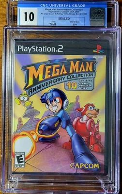 Mega Man Anniversary Collection Playstation 2 PS2 Y Folds Sealed New CGC 10 A++ - Image 1 of 3