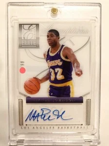 Selten!!Early Rewrite Autograph Magic Johnson /99 Auto Panini Elite Lakers HOF MVP - Bild 1 von 12