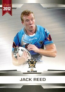 2012 Brisbane Broncos NRL Limited Edition All-Stars Card - Jack Reed