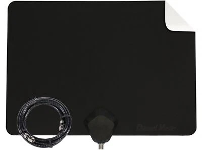 Flatenna Ultra-Thin Indoor TV Antenna 35-Mile Range Dual Sided CM-4001HDBW - Image 1 of 4