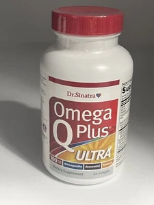 Dr. Sinatra Omega Q Plus Ultra 100 Mg 60 Softgels - New! - Picture 1 of 3