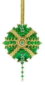 The Cracker Box Inc Christmas Ornament Kit Queen of the Nile on Emerald - Bild 1 von 12