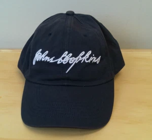 Johns Hopkins University Hat Cap Alumni Script Logo Navy Blue White Strapback - Picture 1 of 6