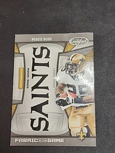 2009 Certified Reggie Bush Fabric of Game Used Jersey Patch Prime 1/10 Saints - Bild 1 von 21