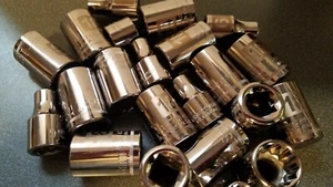 NOS Craftsman G2D/GK series 1/2" drive sockets SHORT 12pt, pick size Made in USA - Picture 1 of 23