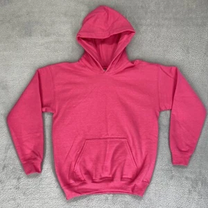 Gildan Heavy Blend YOUTH Hooded Sweatshirt 18500B Sweatshirt Soft Hoodie Pink - Picture 1 of 3