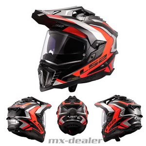 Casco de carbono LS2 MX701 Explorer C Frontier II naranja brillante Dualsport Enduro GS MX - Imagen 1 de 45