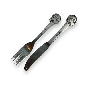 Cuchillo tenedor de metal de colección Muppets Sesame Street Big Bird cubiertos acero inoxidable - Imagen 1 de 6