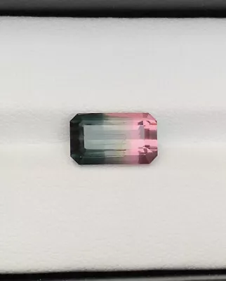 3.30-Cts Rare Bi Color Tourmaline Faceted Loose Gemstone From Afghanistan - Image 1 of 4