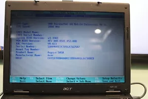 ACER ASPIRE 5050 Laptop AMD TURION @ 2GHZ 1GB RAM NO HDD PARTS OR REPAIR # 106 - Picture 1 of 8