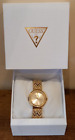 BRAND NEW LADIES GOLD SPARKLY DIAMANTE GUESS WATCH IN GIFT BOX