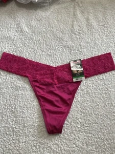 Maidenform No Show Nylon Dream Thong Bikini Panties 7 Large NWT Pink - Picture 1 of 8