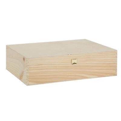 Weinkiste Holzbox mit Klappdeckel 260 x 95 x 365 mm - Bild 1 von 2