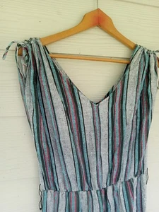 Vintage Women's 1980's Jumpsuit Striped Pattern Petite S/M No Belt Retro Glam - Picture 1 of 8