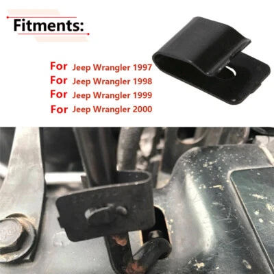 Clip de retención de varilla de soporte de capó de 1 pieza para Jeep Wrangler 55075480AC 1997-2000 Foto 1 de 4