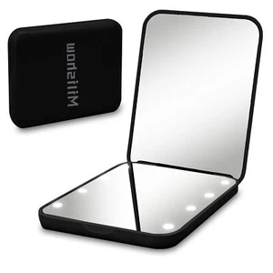 Compact Mirror 1x/3x Magnifying LED Pocket Mirror Small Lighted Travel Makeup... - Picture 1 of 7