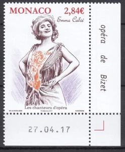 Monaco.2017. Emma Calve opera 3097.1 ST.MNH - Picture 1 of 1