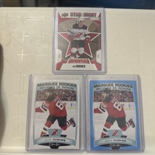 Jack Hughes (3) Card Rookie Lot 