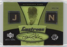 2007 Upper Deck Black Lustrous Auto Spectrum Gold /10 Joe Nathan #LUS-JN Auto