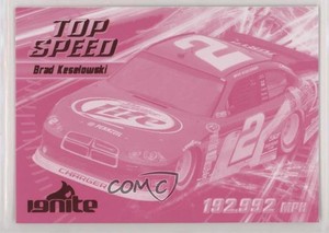 2012 Press Pass Ignite Top Speed Color Proof Magenta Brad Keselowski #69