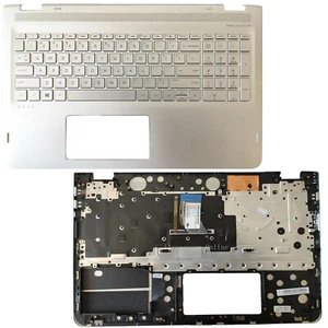 New 857283-001 Palmrest Keyboard W/Backlit For HP ENVY X360 M6-AQ 15AQ Silver US - Picture 1 of 8