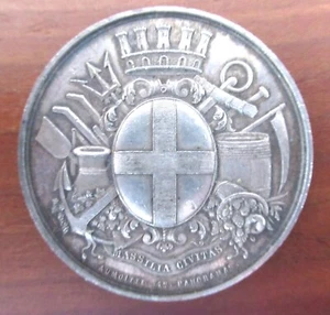 FRANCIA-1852- INSTITUCIÓN FINANCIERA CIUDAD DE MARSELLA - PLATA - Imagen 1 de 2