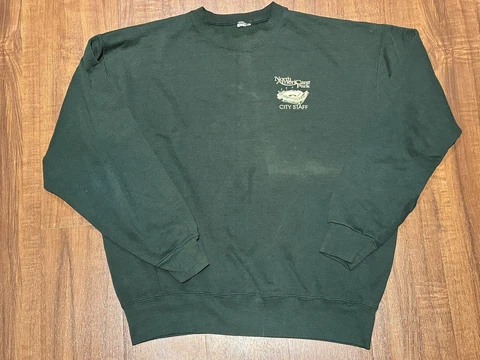Vintage North AmeriCare Park City Staff Security Sweater Buffalo Bisons Ballpark Cover