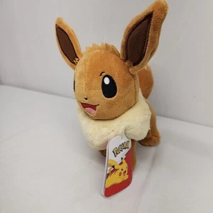 Pokemon Eevee 8 Inch NWT Plush Toy Jazwares 2023 From 4 Pack 191726722038 - Picture 1 of 9