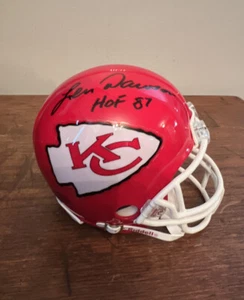 Len Dawson signed Kansas City Chiefs mini Football helmet HOF Inscription - Picture 1 of 6