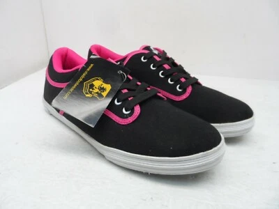 Zapatillas informales para mujer Vlado Spectro 3.2 de lona negras/rosa talla 10M Foto 1 de 4