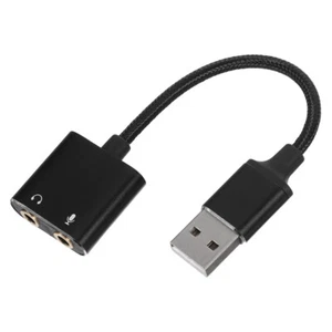 Soundkartenkonverter Audio-Mikrofon-Adapter Headset-Klinkenadapter - Afbeelding 1 van 12