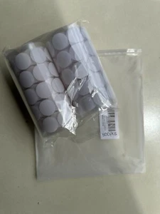 Hook & Loop Dots 500pcs(250 Pairs) White Sticky Back Coins, Nylon Self Adhesive - Picture 1 of 3