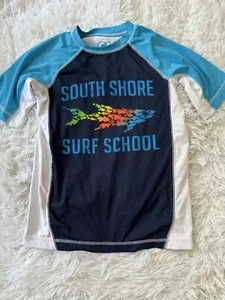 OP Boys Sz. 10/12 “ South Shore Surf School” Rashguard. Great Item - Picture 1 of 8