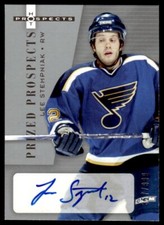 2005-06 Fleer Hot Prospects Autographed Patch Variation Lee Stempniak #214