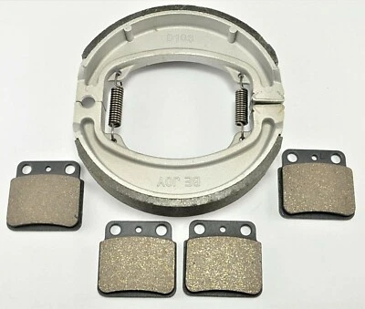 NUEVO HONDA SPORTRAX 250 TRX250EX (2001-2008) PASTILLAS DELANTERAS Y ZAPATAS DE FRENO TRASERAS ADHERIDAS Foto 1 de 2