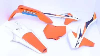 Guardabarros delanteros traseros de plástico KTM 85 SX 2022 cubiertas laterales del tanque naranja blanco Foto 1 de 4