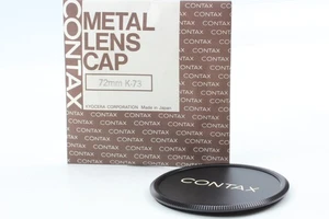 [Nuevo] Tapa de lente de metal atornillada CONTAX K-73 K73 72 mm negra de Japón - Imagen 1 de 8