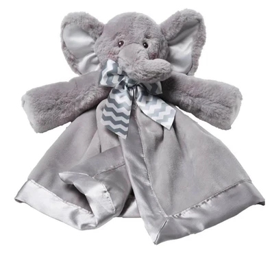 Bearington Baby Elephant Lil’ Sprout Snuggler Lovey Security Blanket Gray Plush - Image 1 of 4