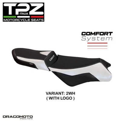 BMW K 1300 GT 2009-2011 acolchado sillín BK13GA1C-2WH-3 TPZ blanco COMFORT SYST... Foto 1 de 4