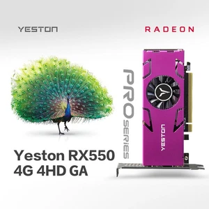 Yeston RX550-4G 4HD GA 4-screen Graphics Card 4GB/128bit/GDDR5 Memory Support - Picture 1 of 15