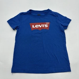 Levis T-Shirt Youth Boys S 4-5 Y Blue Logo ..#29965 - Picture 1 of 8